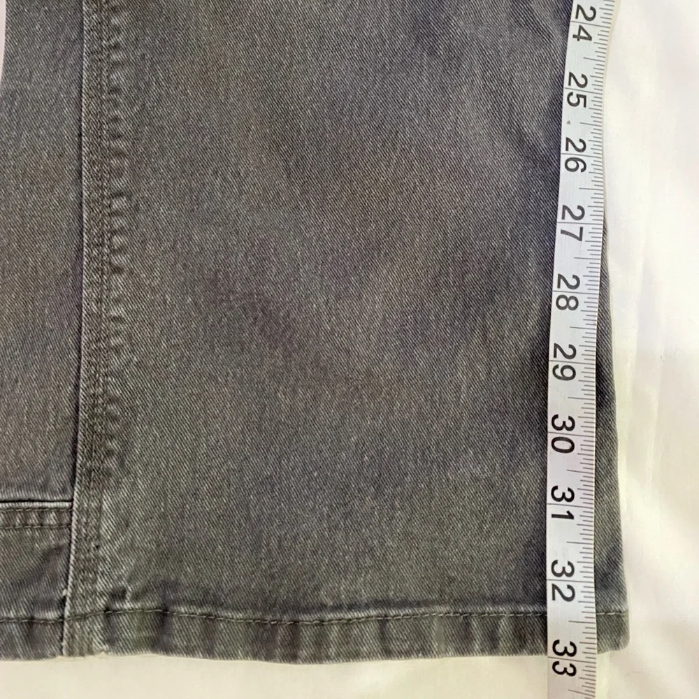 ARIAT REBAR M4 Gray Low-Rise Bootcut Cargo Work Jeans‎ SZ 35